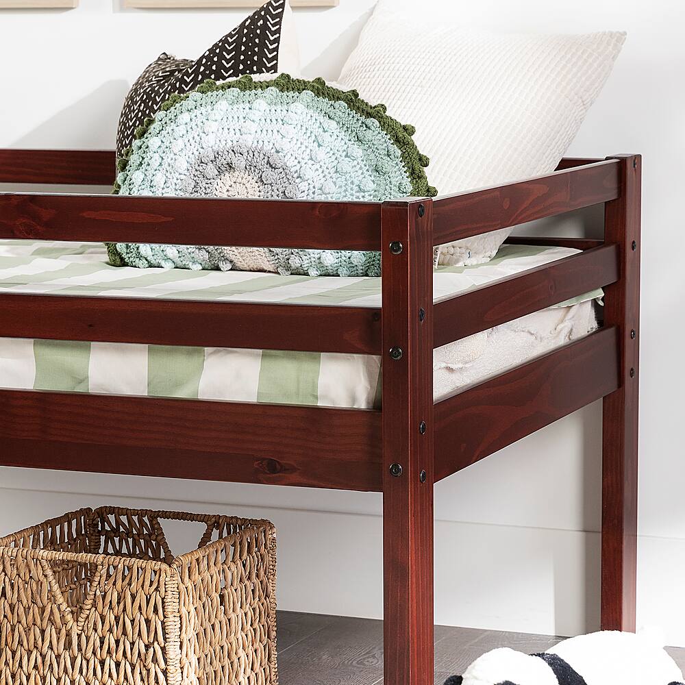 Best Buy Walker Edison Low Loft Solid Wood TwinSize Bed Espresso