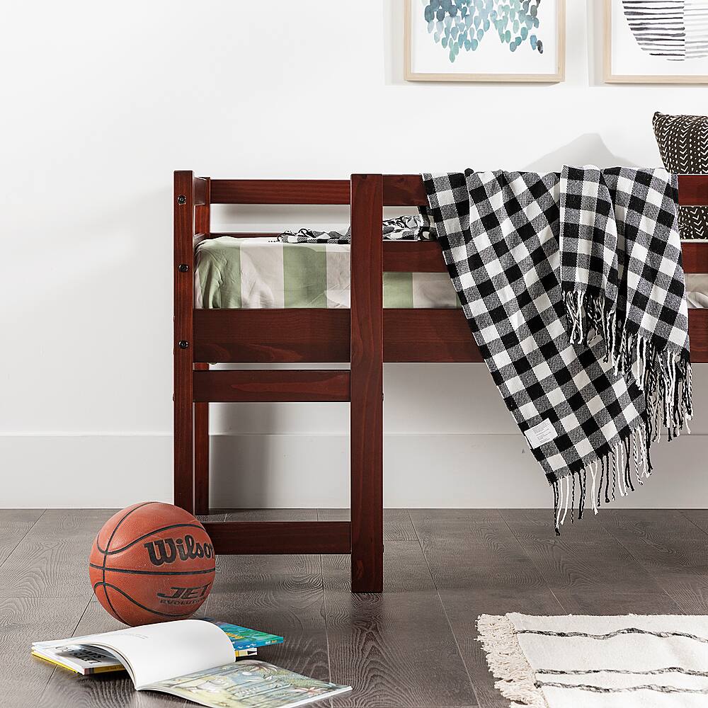 Best Buy Walker Edison Low Loft Solid Wood TwinSize Bed Espresso