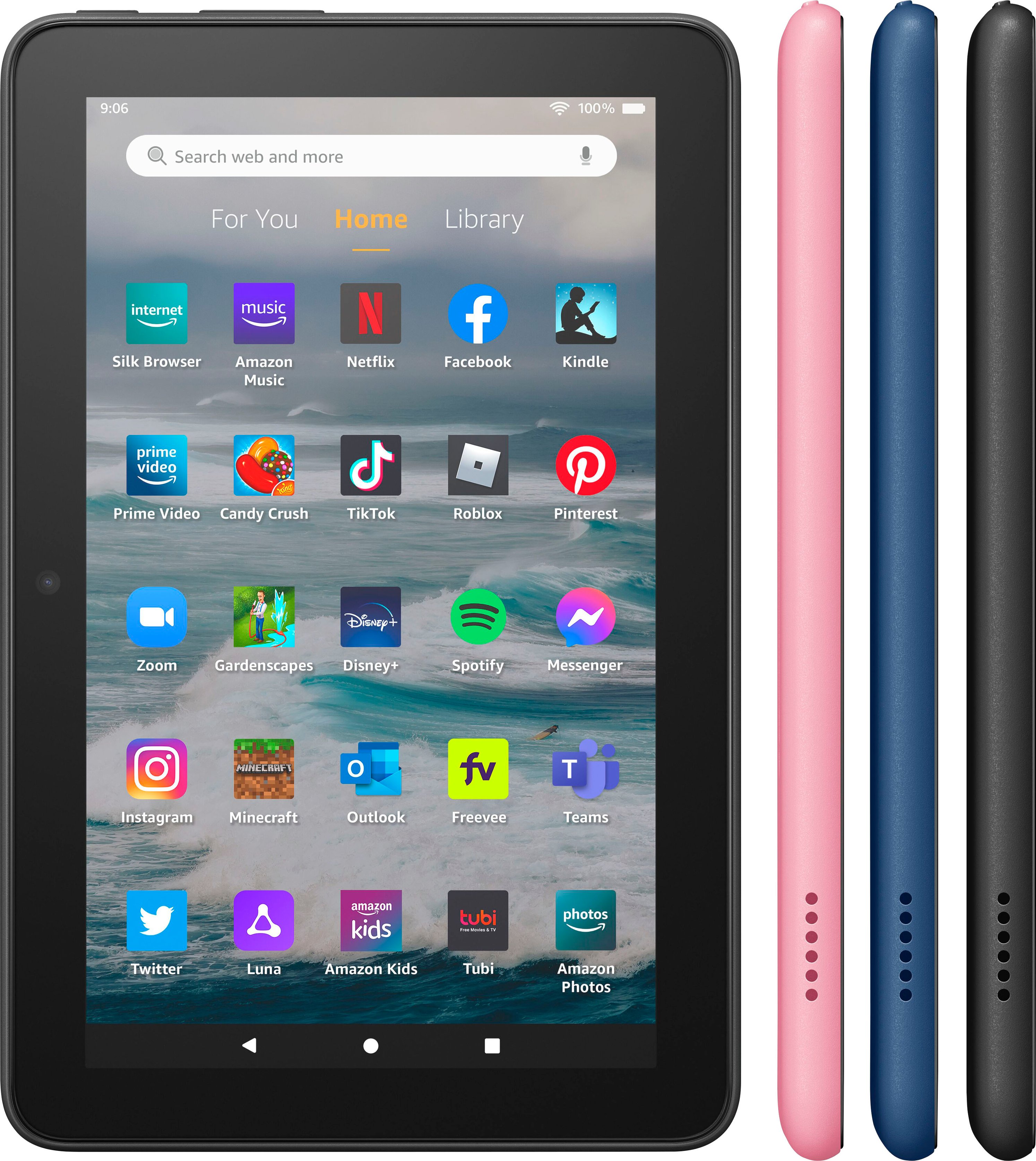 Amazon Fire 7 tablet, 7” display, 32 GB, latest model (2022 release) Black  B096WJFX8M - Best Buy