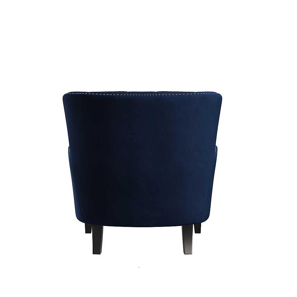 Best Buy: Lifestyle Solutions Lindsor Tufted Club Chair Navy Blue ...