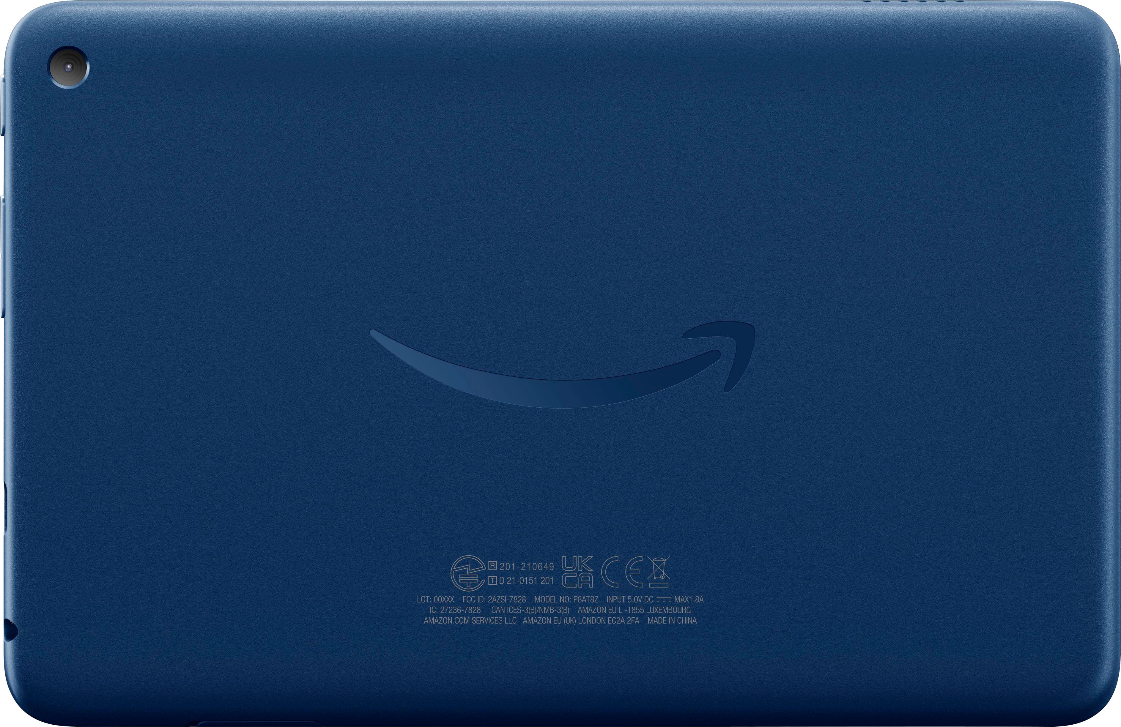 Back View: Amazon - Fire 7 (2022) 7” tablet with Wi-Fi 16 GB - Denim