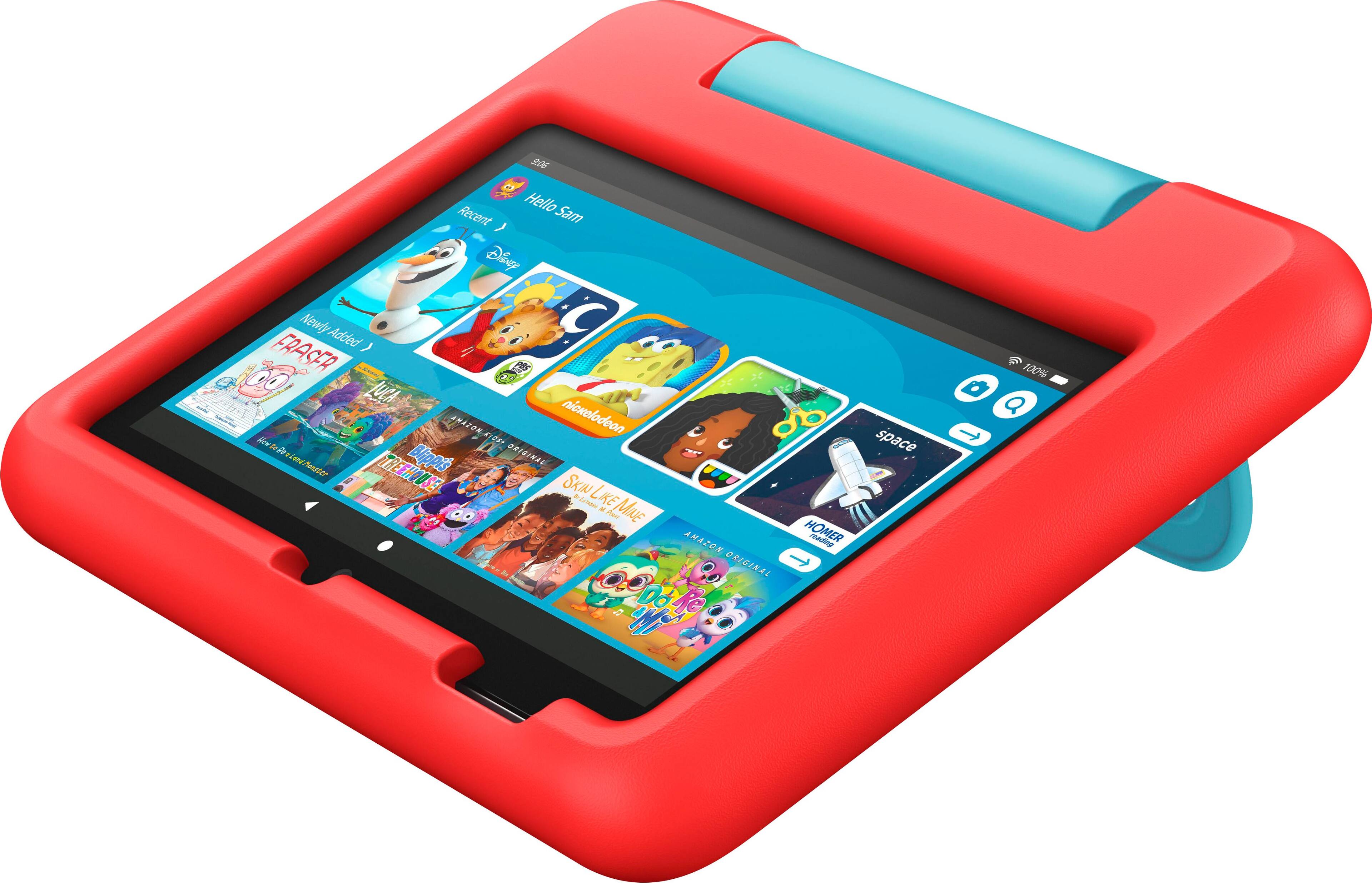 Amazon Fire 7 Kids Ages 3 7 2022 7 Tablet With Wi Fi 16 Gb Red 