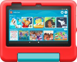 Amazon - Fire 7 Kids tablet, 7" display, ages 3-7, 16 GB - Red - Front_Zoom