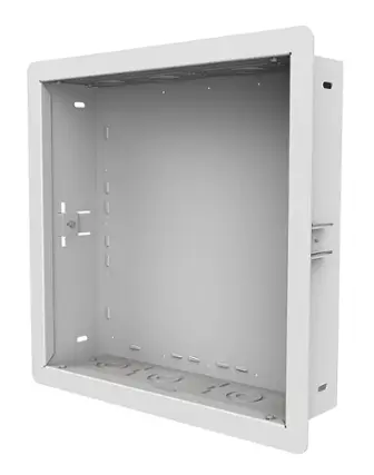 Front. Peerless-AV - 14x14" In-wall Box - White.