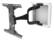 Front. Peerless-AV - Articulating Mount 37-65" Displays with In-wall Box - Black.