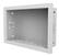 Front. Peerless-AV - 14x9" In-wall Box with Duplex Surge Suppressor - White.