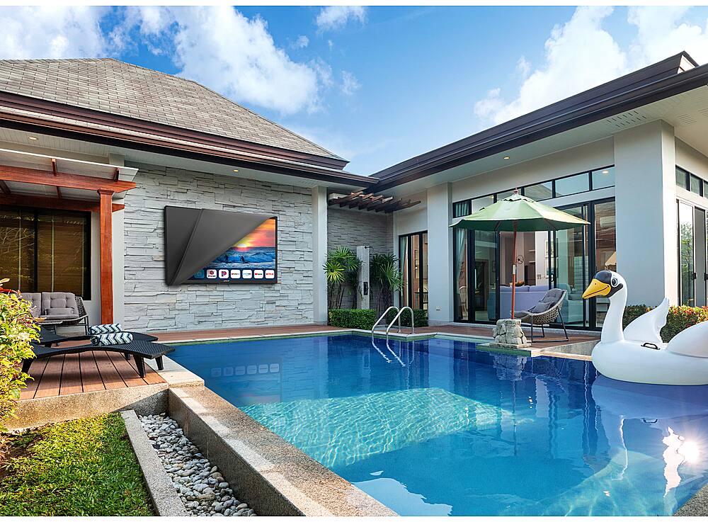 Angle. Peerless-AV - Dust Cover for 55" Neptune TV - BLACK.