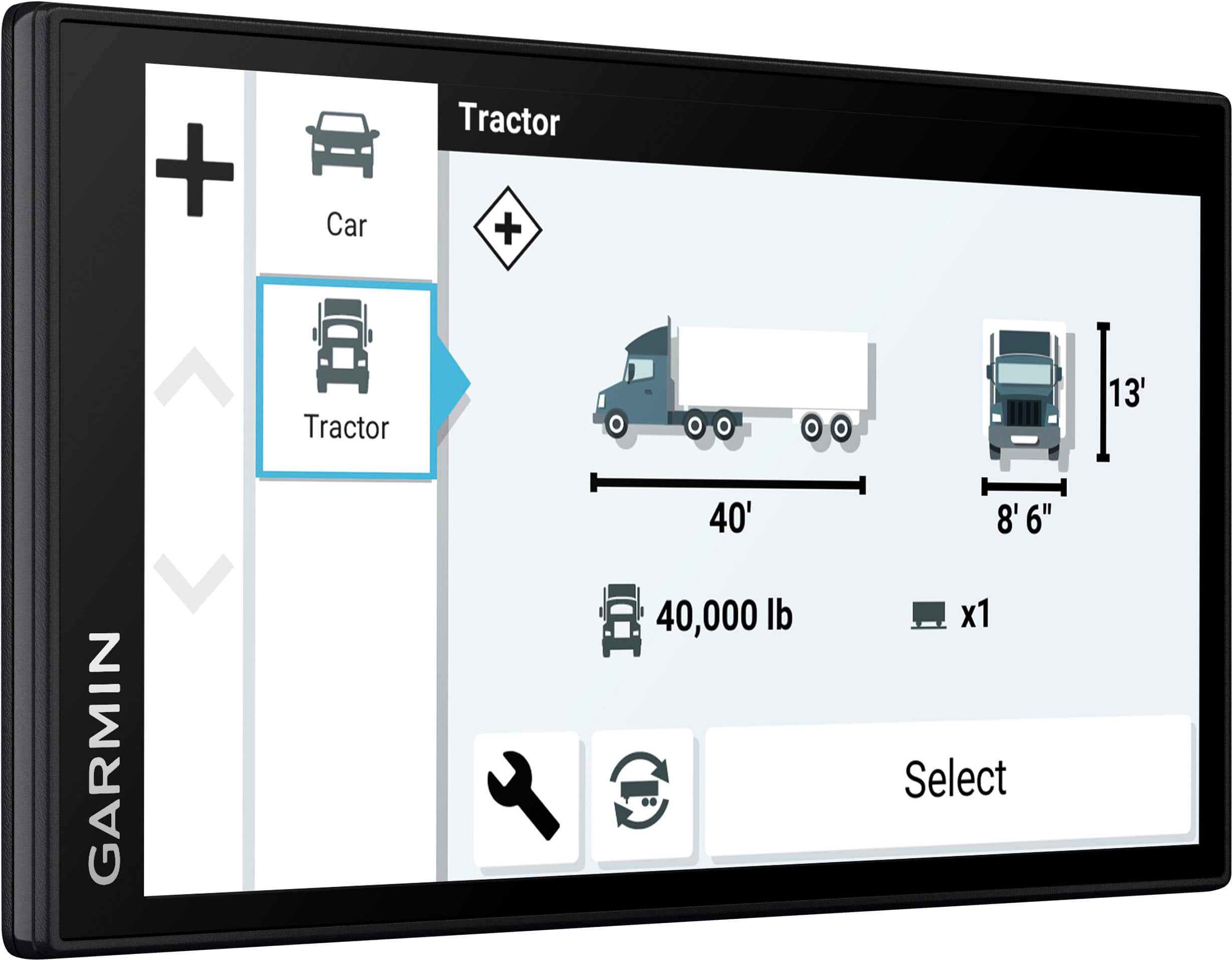 Angle. Garmin - dēzl OTR610 6" Trucking GPS - Black.