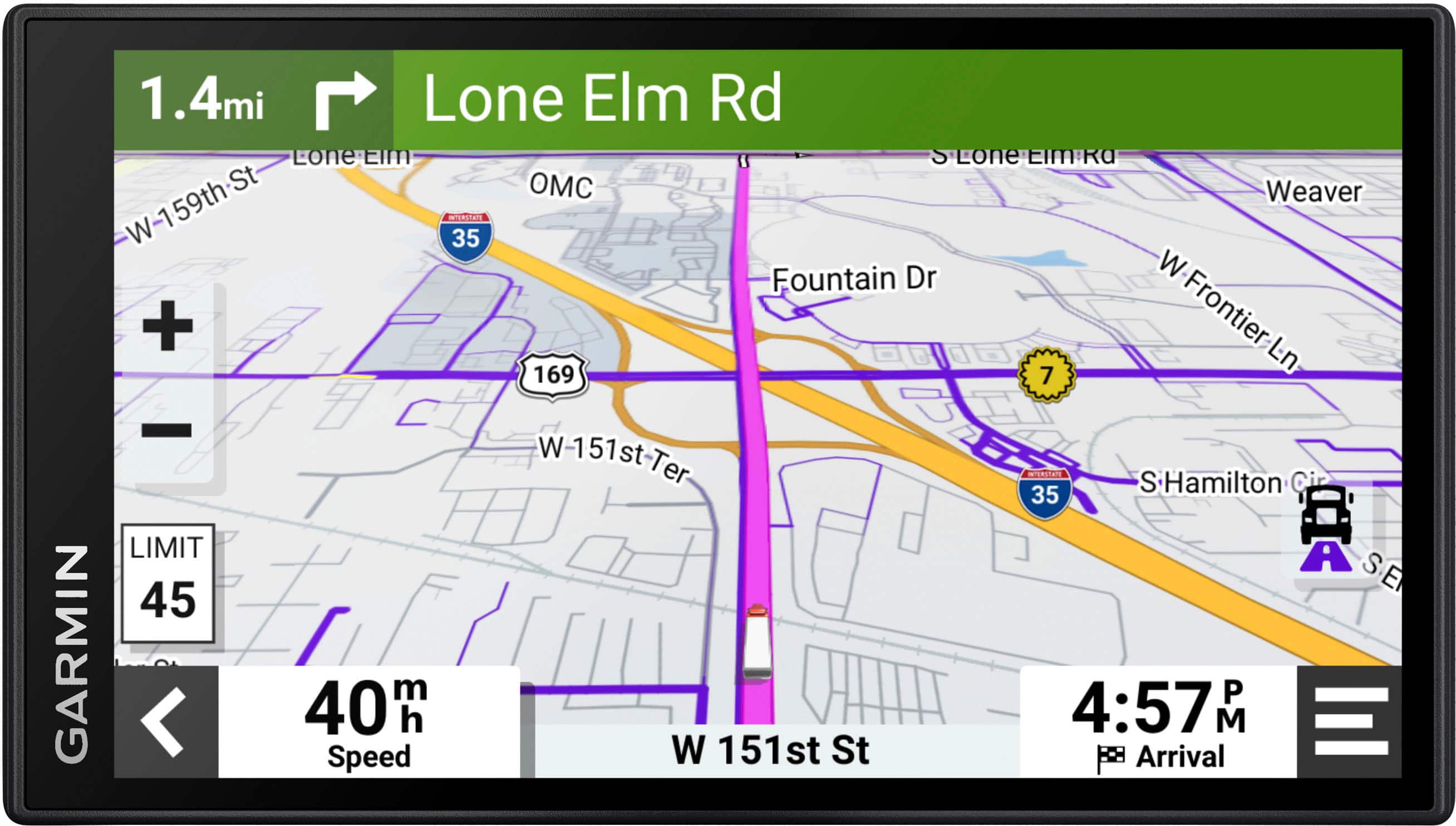 Alt View 12. Garmin - dēzl OTR610 6" Trucking GPS - Black.