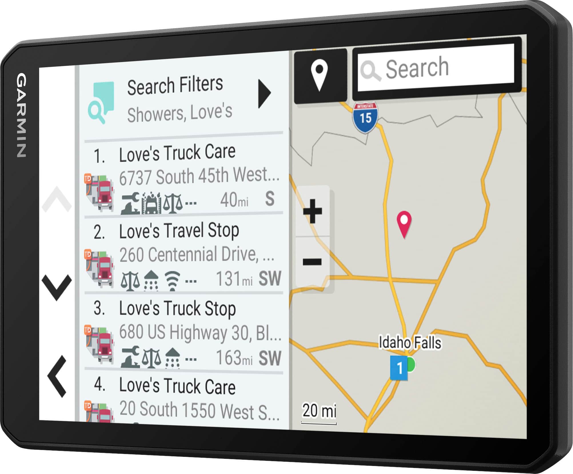 Left. Garmin - dēzl OTR710 7" Trucking GPS - Black.