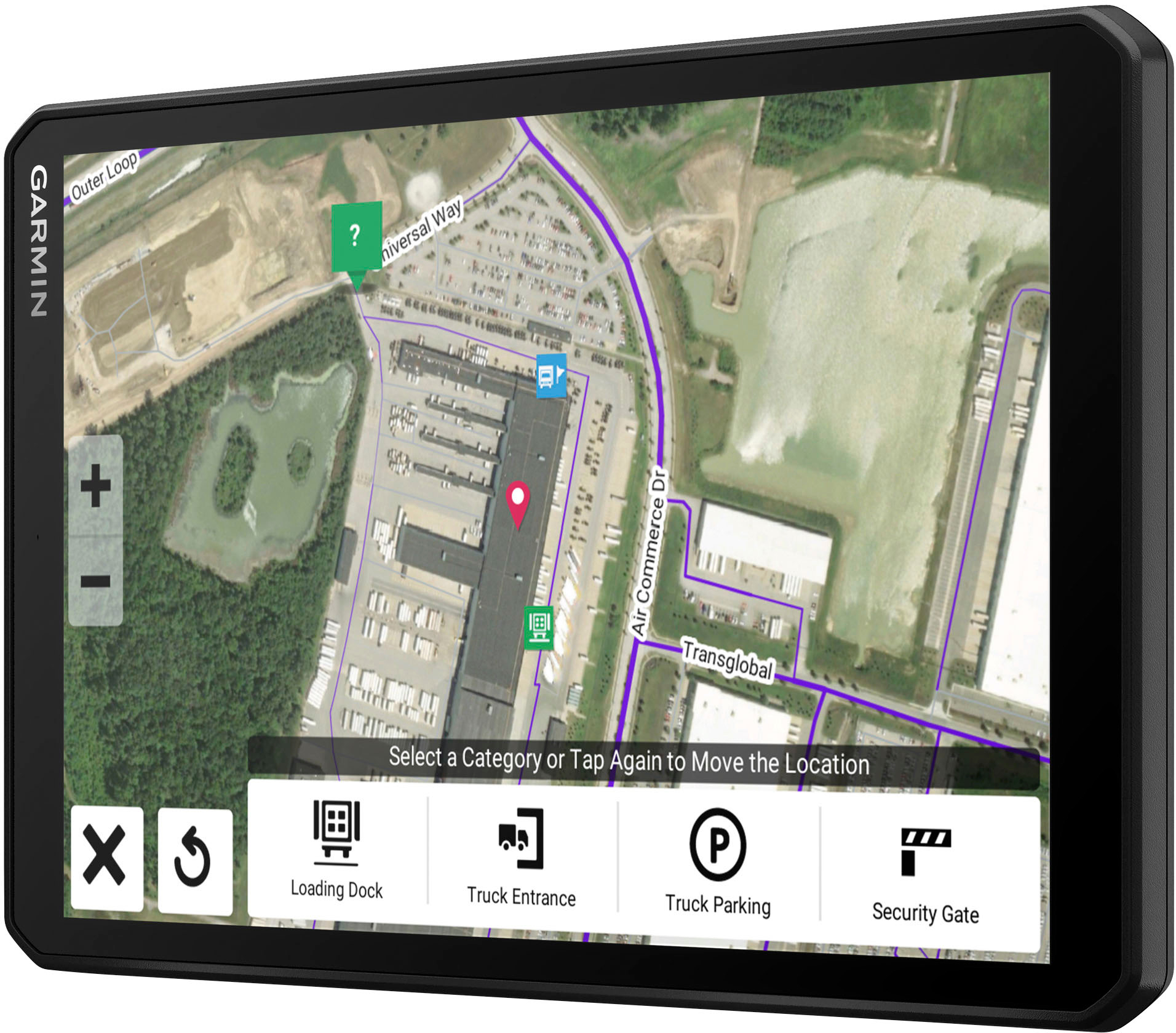 Left View: LandAirSea Tracking Key 2 - GPS tracking logger