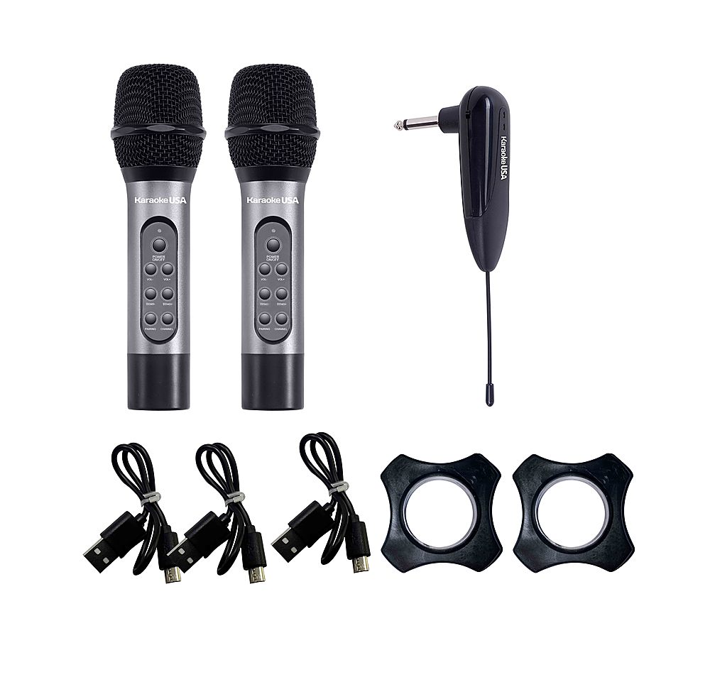 Karaoke USA Professional Dual UHF Wireless Microphone System WM906 - Best  Buy