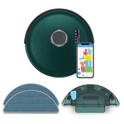 bObsweep - PetHair SLAM Wi-Fi Connected Robot Vacuum and Mop - Jade - Front_Zoom
