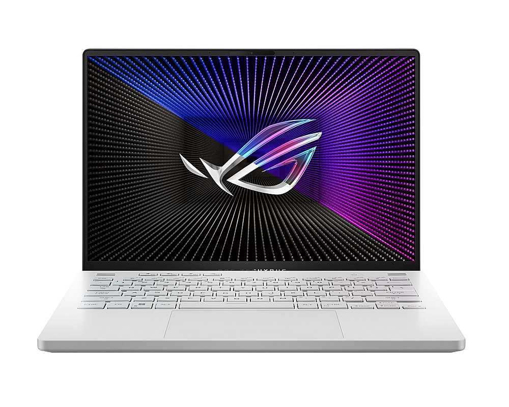 ASUS – ROG Zephyrus 14″ Gaming Laptop – AMD Ryzen 9 – 32GB Memory – AMD RX 6800S – 1TB SSD – Moonlight White