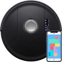 bObsweep - PetHair SLAM Wi-Fi Connected Robot Vacuum and Mop - Jet - Front_Zoom