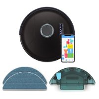 bObsweep - PetHair SLAM Wi-Fi Connected Robot Vacuum and Mop - Jet - Front_Zoom