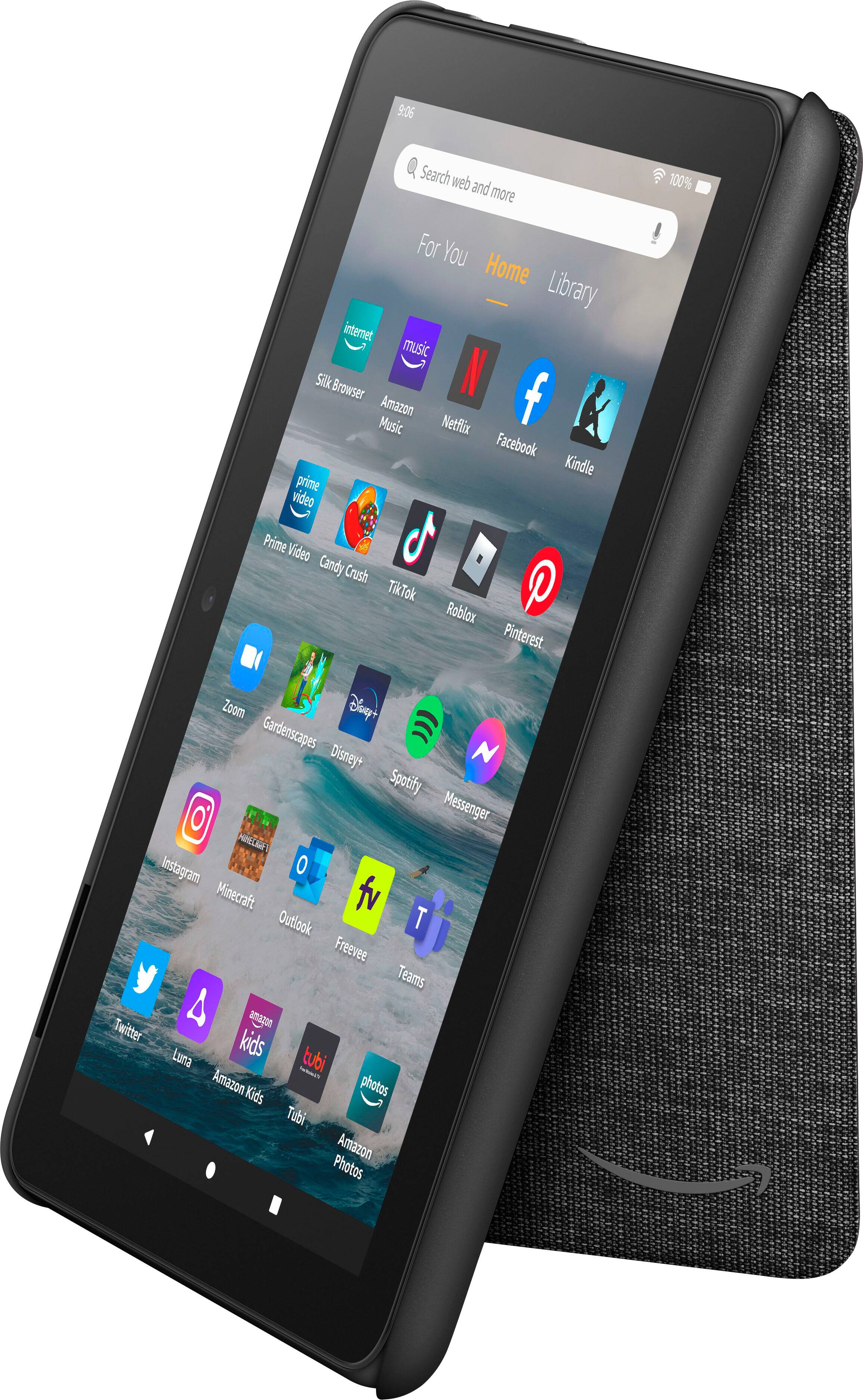 Alt View 11. Amazon - Fire 7 Tablet Cover (Only compatible with 10th generation tablet, 2022 release) - Black.