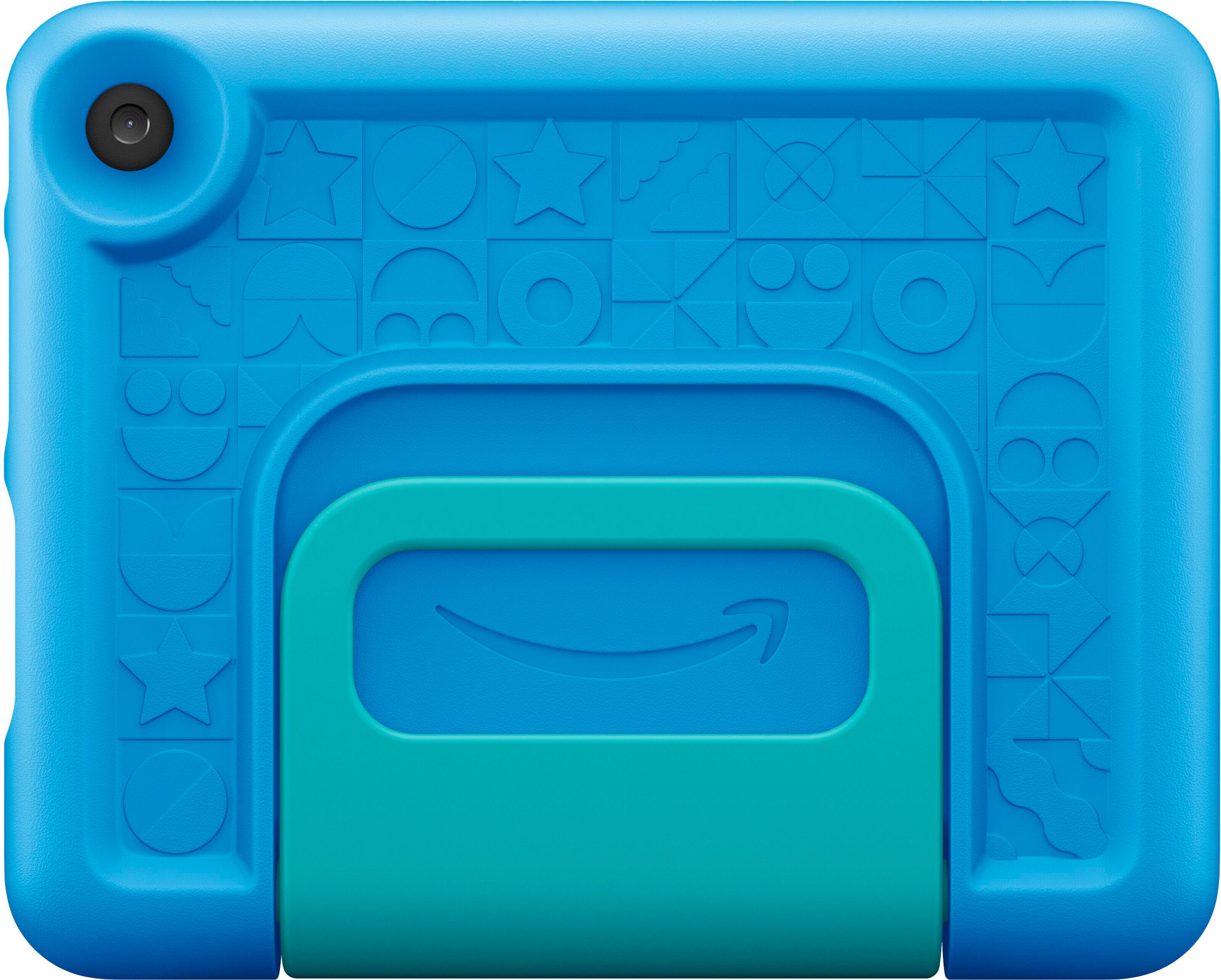 Angle View: Amazon - Kid-Proof Case for Fire 7 tablet (Only compatible with 10th generation tablet, 2022 release) - Bleu Drop