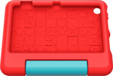 Amazon - Kid-Proof Case for Fire 7 tablet (Only compatible with 10th generation tablet, 2022 release) - Poppy Red - Front_Zoom