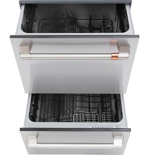 Café - 24" Top Control Built-In Double Drawer Dishwasher, Customizable - Stainless Steel_1