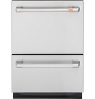 Café - 24" Top Control Built-In Double Drawer Dishwasher, Customizable - Stainless Steel - Front_Zoom
