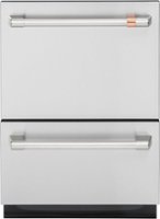 Café 24" Top Control Built-In Double Drawer Dishwasher - Stainless steel - Front_Zoom