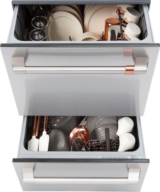 Café - 24" Top Control Built-In Double Drawer Dishwasher, Customizable - Stainless Steel_2