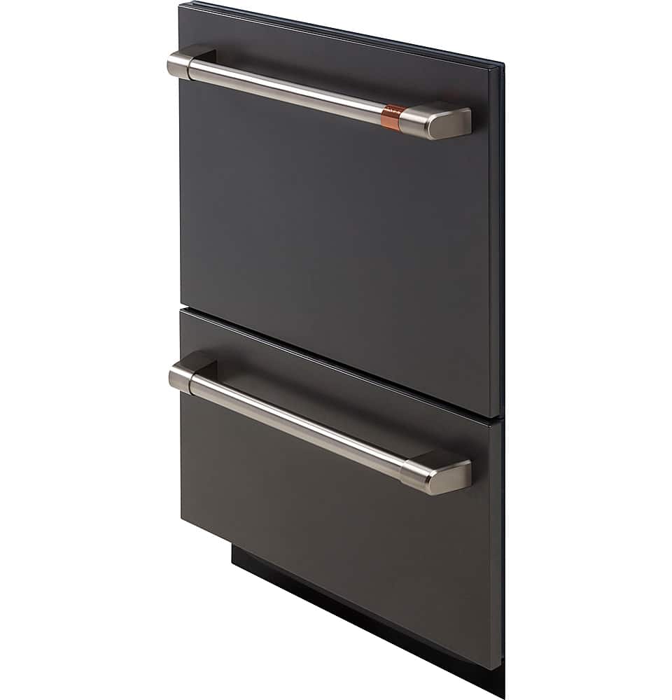 Alt View 11. Café - 24" Top Control Built-In Double Drawer Dishwasher, Customizable - Matte Black.