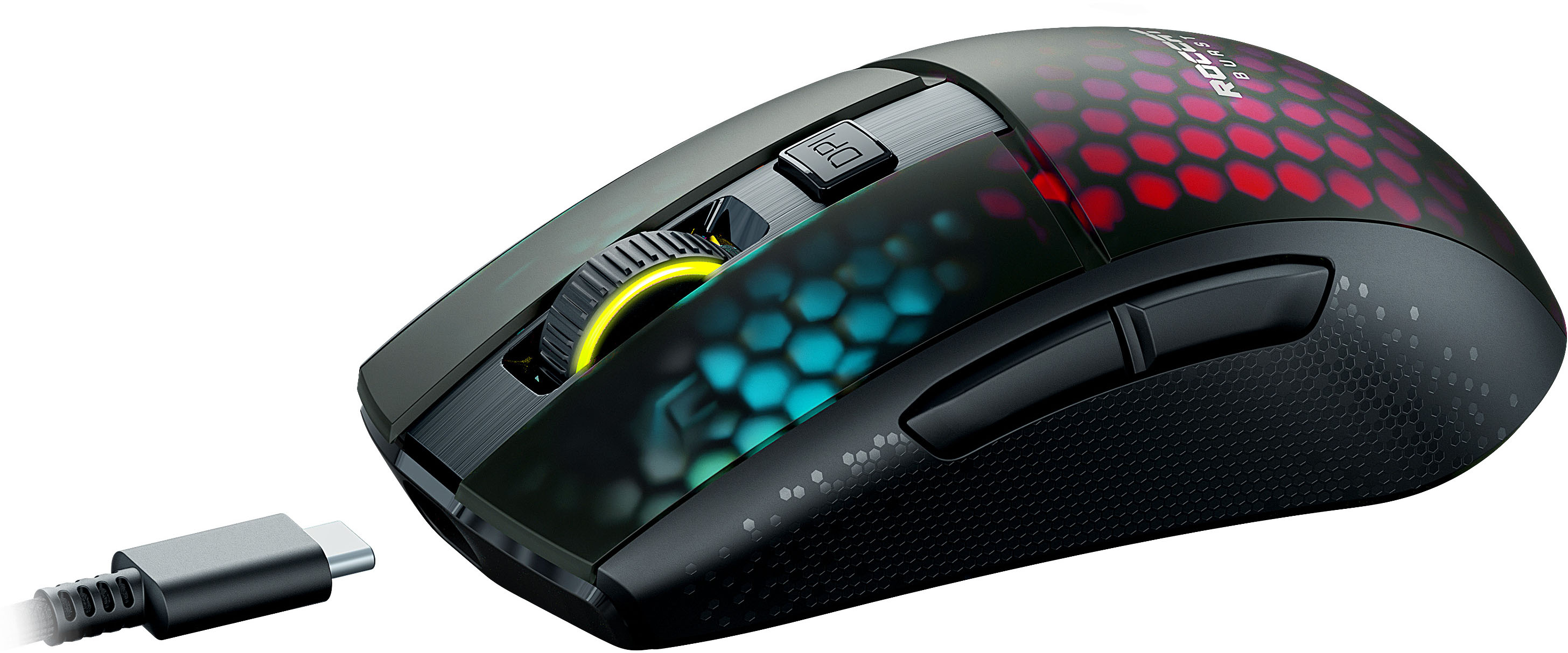 ROCCAT Burst Pro Air Lightweight Wireless Optical Gaming Ambidextrous Mouse  with AIMO Lighting Black ROC-11-430 - Best Buy