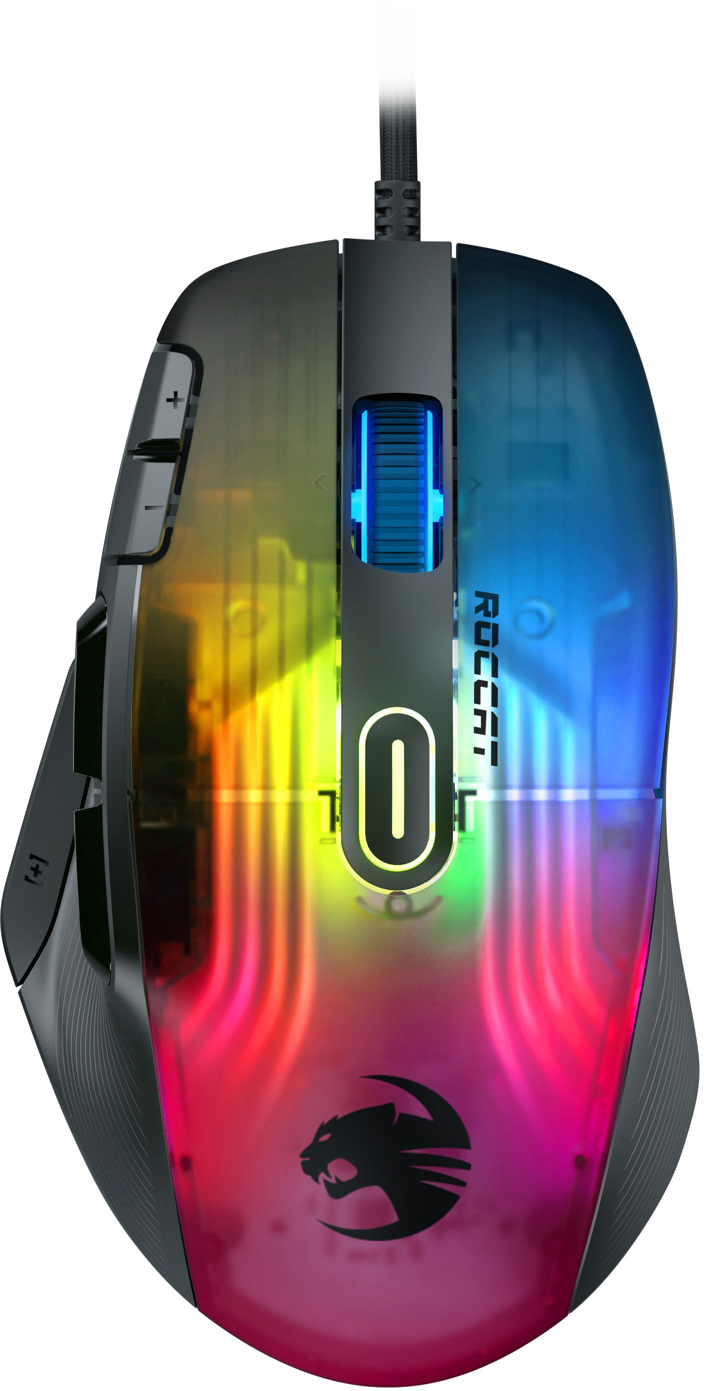 Roccat - Kone XP Wired Optical Gaming Ambidextrous Mouse with Multi-button Design & Aimo RGB Lighting - Black