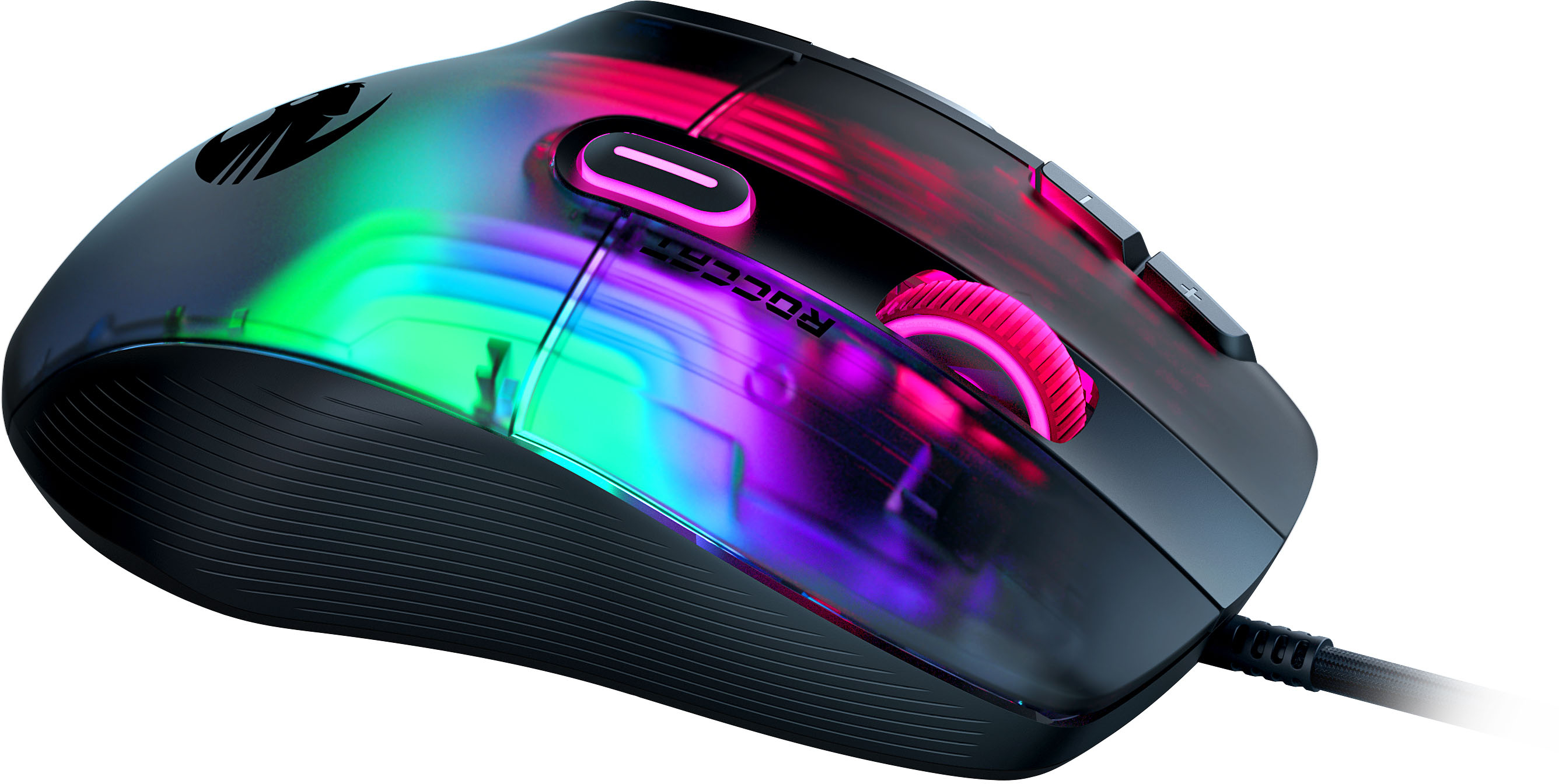 Black - Mouse XP RGB lighting design ROCCAT Best Wired ROC-11-420-01 & Optical AIMO Buy multi-button Gaming with Ambidextrous Kone