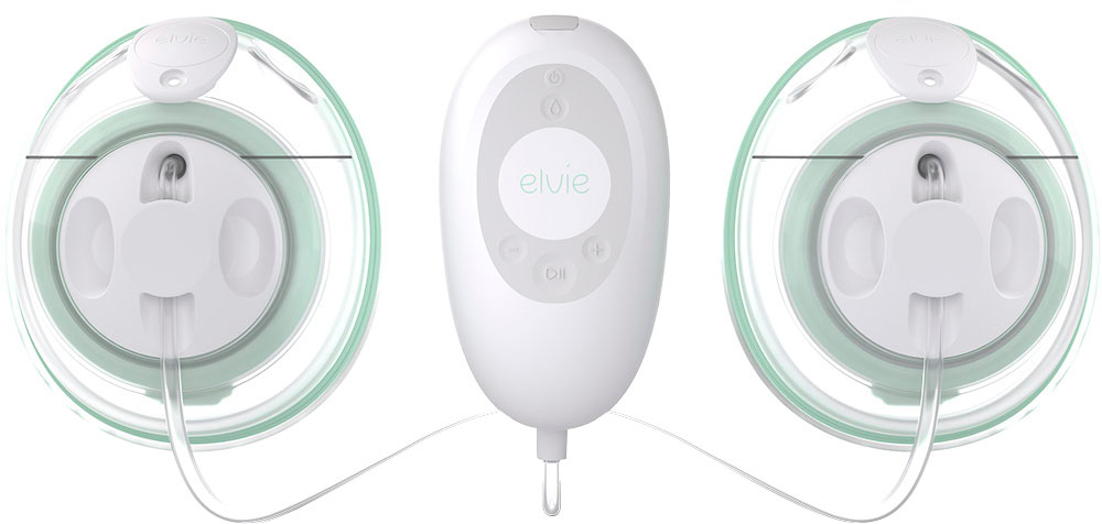 Elvie Stride Plus Hands-Free Hospital-Grade Electric Breast Pump