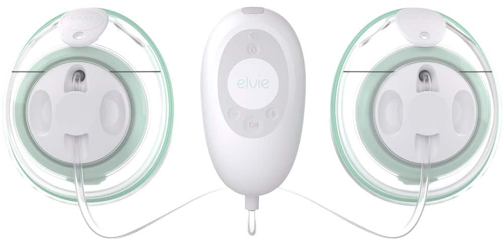 Angle Zoom. Elvie - Stride Plus Hands-Free, Hospital-Grade Electric Breast Pump - White.