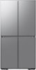 Dacor - 22.8 Cu. Ft. 4-Door French Reveal™ Door 36" Counter Depth Refrigerator with Beverage Center™ - Silver Stainless Steel