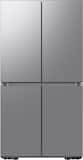 Dacor - 36 in. Wide 22.8 Cu. Ft. 4-Door French Reveal Door 36" Counter Depth Refrigerator with Beverage Center - Silver Stainless Steel