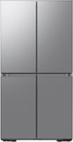 Dacor - 22.8 Cu. Ft. 4-Door French Reveal™ Door 36" Counter Depth Refrigerator with Beverage Center™ - Silver Stainless Steel - Front_Zoom