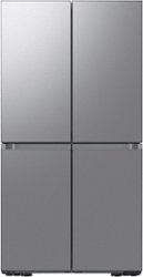Dacor - 22.8 Cu. Ft. 4-Door French Reveal Door Counter Depth Refrigerator with Beverage Center - Stainless steel - Front_Zoom
