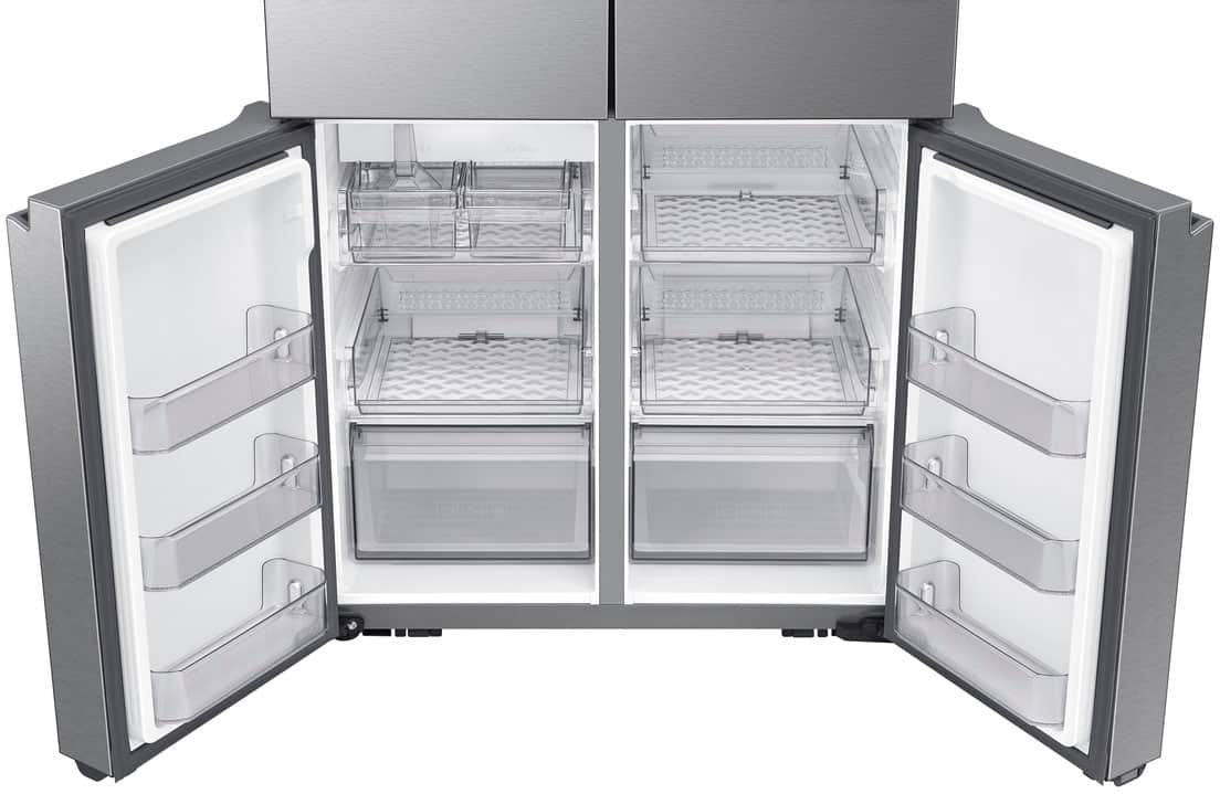 Alt View 13. Dacor - 22.8 Cu. Ft. 4-Door French Reveal Door 36" Counter Depth Refrigerator with Beverage Center - Silver Stainless Steel.