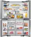 Alt View 2. Dacor - 22.8 Cu. Ft. 4-Door French Reveal Door 36" Counter Depth Refrigerator with Beverage Center - Silver Stainless Steel.