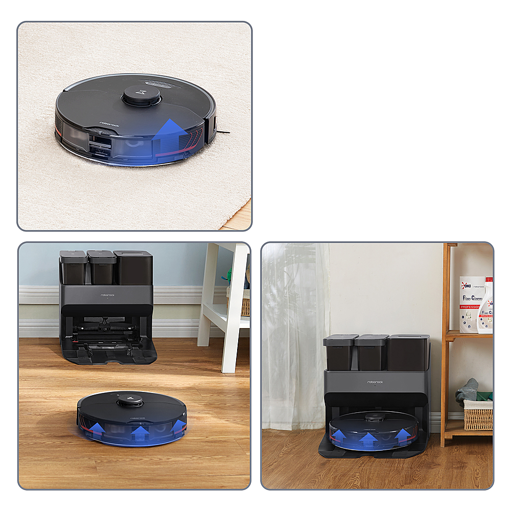 Roborock S7MaxV Ultra Wi-Fi Connected Robot and Sonic Empty Wash Fill Dock black S7 MaxV Ultra - Best Buy