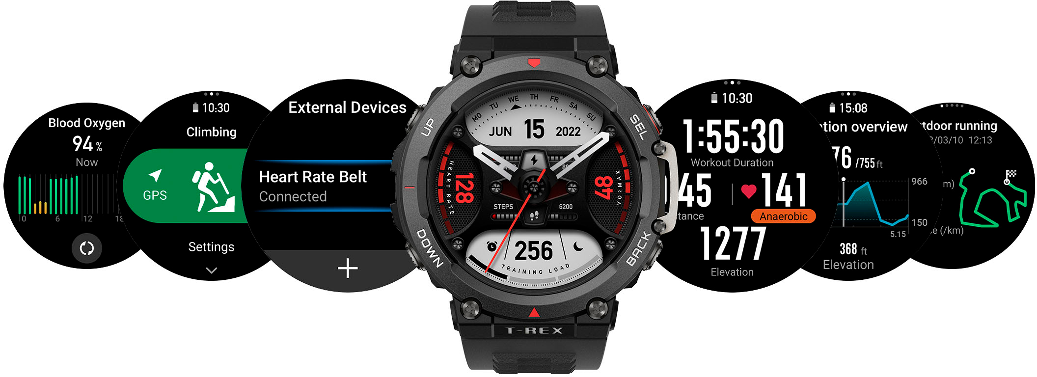 Hyper-Rugged Smartwatch Models : Amazfit T-Rex 2