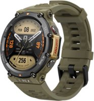 Amazfit - T-Rex 2 Outdoor Smartwatch 35.3 mm - Wild Green - Front_Zoom