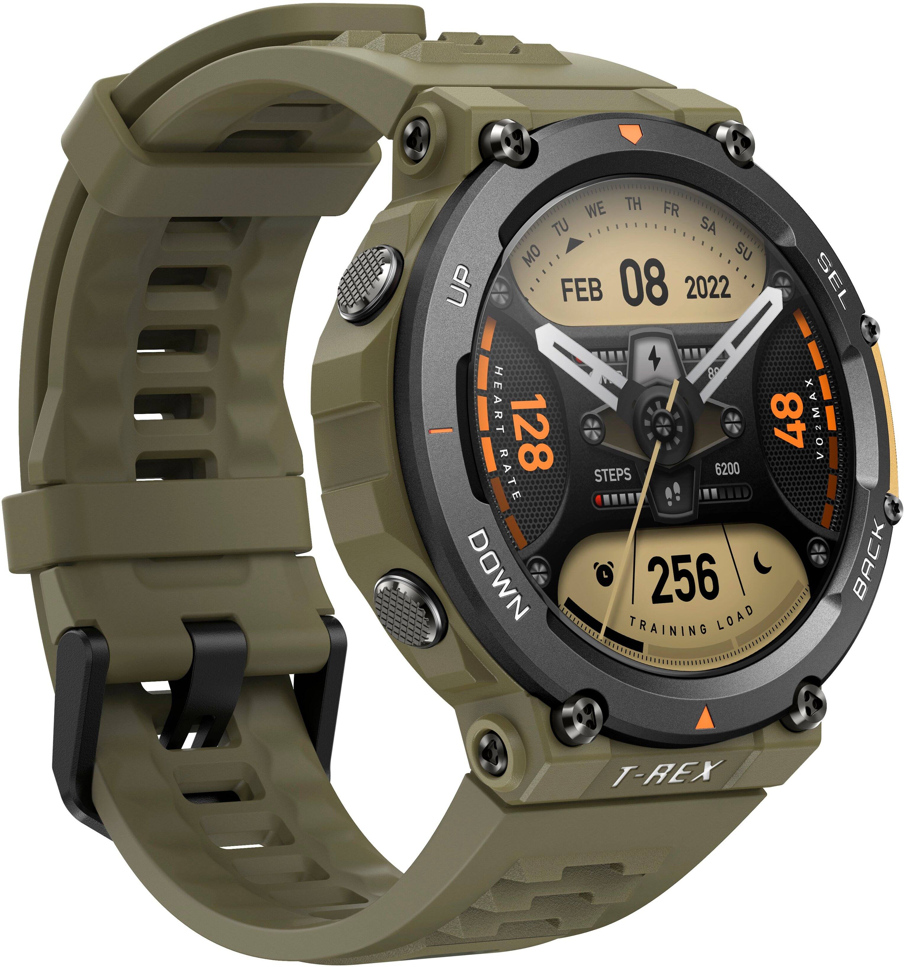 Customer Reviews Amazfit T Rex 2 Outdoor Smartwatch 35 3mm Polymer 