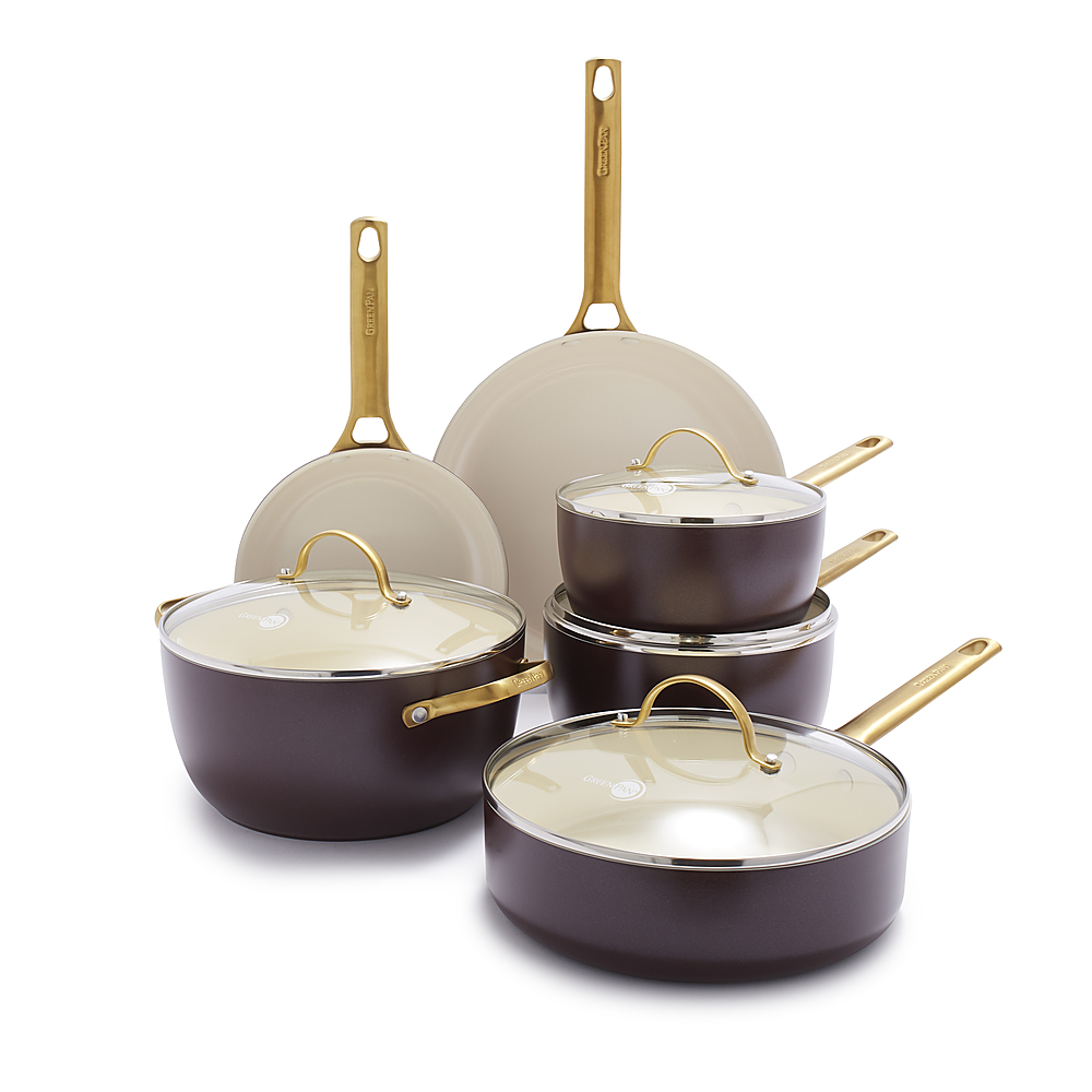 GreenPan Paris Pro Ceramic Nonstick Pots & Pans Cookware set, 11pc, Grey 
