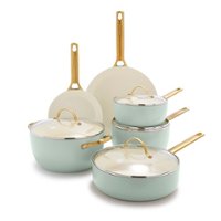 GreenPan - Reserve Ceramic Nonstick Julep 10-Piece Cookware Set - Julep - Angle_Zoom