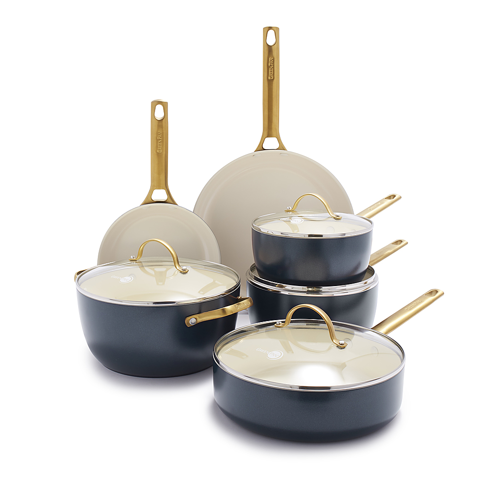 Reserve Ceramic Nonstick 1.5-Quart and 3-Quart Saucepan Set with Lids