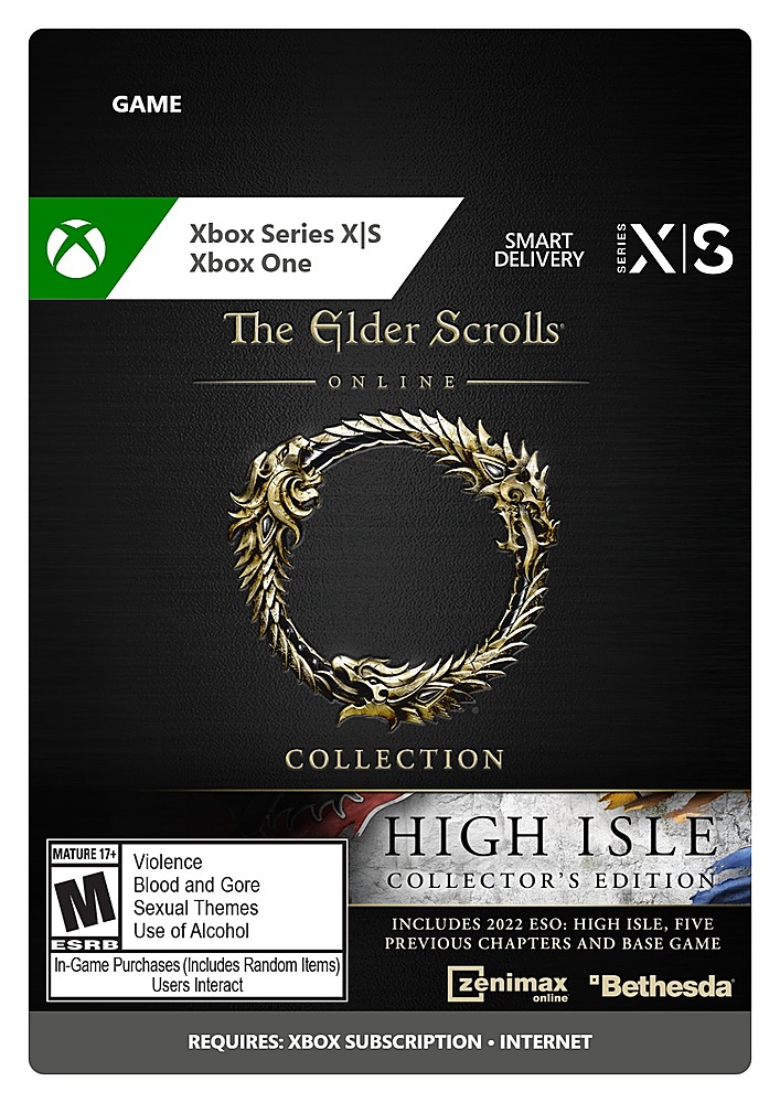The Elder Collection: High Series S, Collector\'s G7Q-00152/G3Q-01356 Scrolls Online One Xbox Isle X, Xbox [Digital] Buy Edition Xbox Series Best 