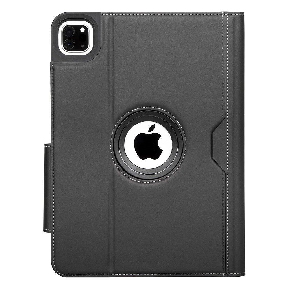 Left View: Targus - VersaVu Antimicrobial Classic Case for iPad Air (4th Gen) 10.9" and iPad Pro 11" (3rd, 2nd and 1st Gen) - Black/Charcoal