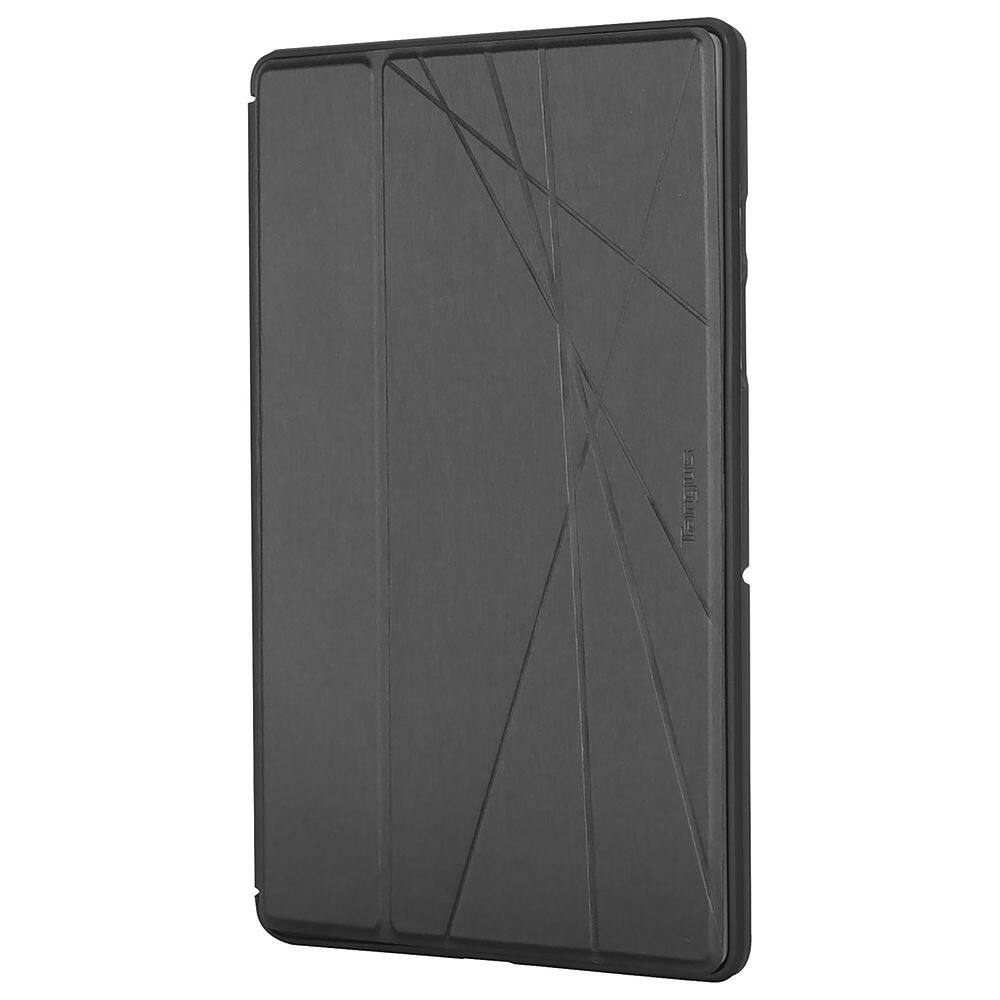 Left View: Targus - Pro-Tek Rotating Case for 12.9" iPad Pro (6th/5th/4th/3rd Gen) - Black