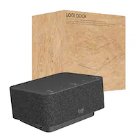 Logitech - Logi Dock All-in One Laptop Docking Station with Speakerphone for Microsoft Teams - Graphite - Front_Zoom